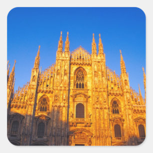 Europe, Italy, Milan, Cathedral of Milan Square Sticker