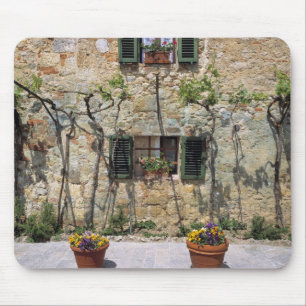 Europe, Italy, Monteriggioni. A stone house is Mouse Mat