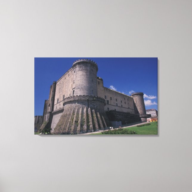 Europe, Italy, Naples, Castle Nuovo Canvas Print (Front)