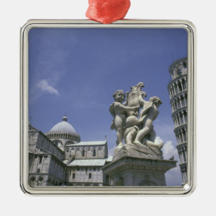 Europe, Italy, Pisa, Leaning Tower of Pisa Metal Tree Decoration