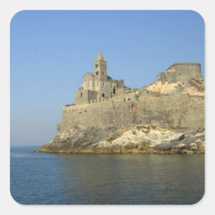 Europe, Italy, Portovenere aka Porto Venere. 2 Square Sticker