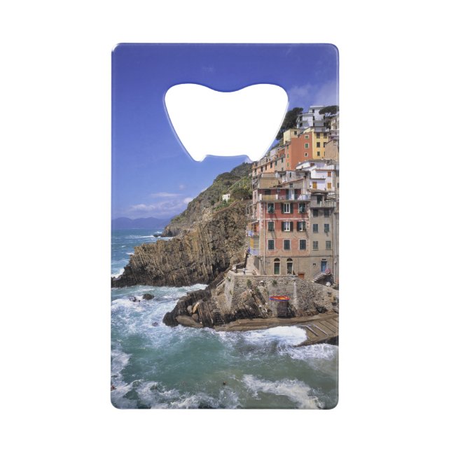 Europe, Italy, Riomaggiore. Riomaggiore is built (Front)