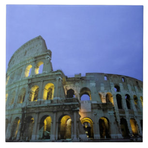 Europe, Italy, Rome. Evening view of the Tile
