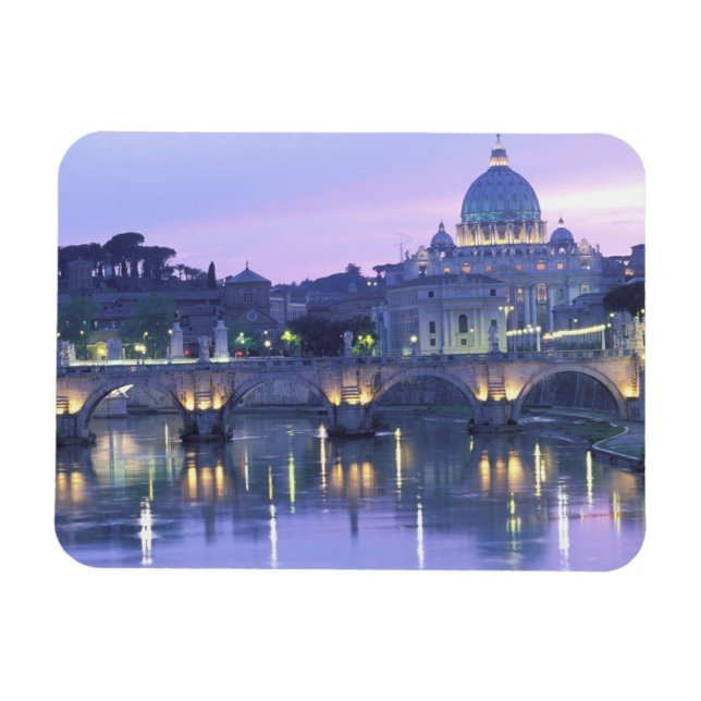 Europe, Italy, Rome, The Vatican. St. Peter's & Magnet (Horizontal)