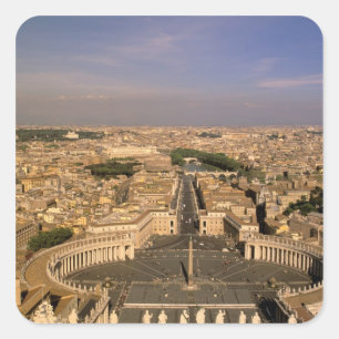 Europe, Italy, Rome, The Vatican. View from St. Square Sticker