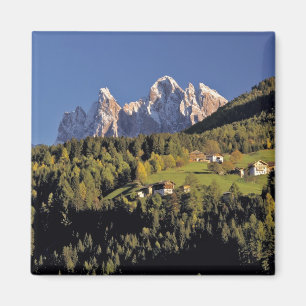 Europe, Italy, San Pietro. The Odle Group seem Magnet