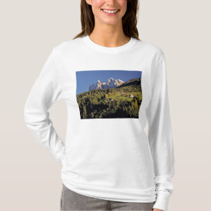 Europe, Italy, San Pietro. The Odle Group seem T-Shirt