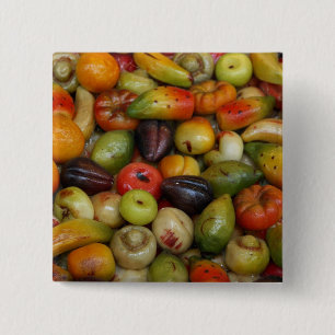 Europe, Italy, Sicily, Taormina. Traditional 15 Cm Square Badge