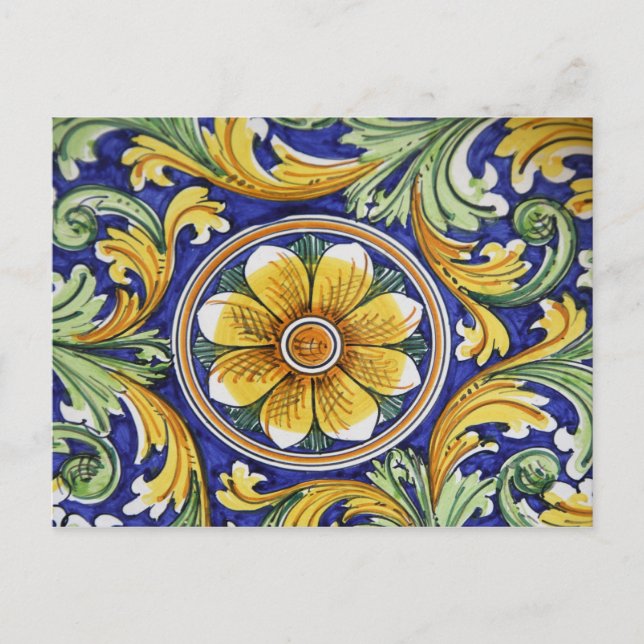 Europe, Italy, Sicily, Taormina. Traditional 4 Postcard (Front)