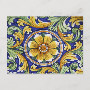 Europe, Italy, Sicily, Taormina. Traditional 4 Postcard