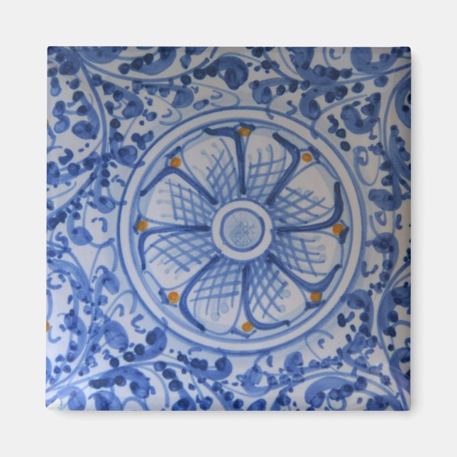 Europe, Italy, Sicily, Taormina. Traditional 5 Magnet (Front)