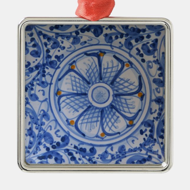 Europe, Italy, Sicily, Taormina. Traditional 5 Metal Tree Decoration (Front)