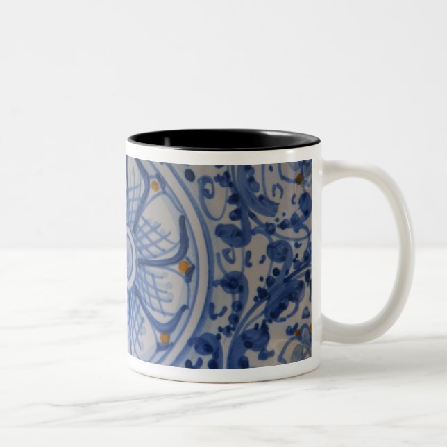 Europe, Italy, Sicily, Taormina. Traditional 5 Two-Tone Coffee Mug (Right)