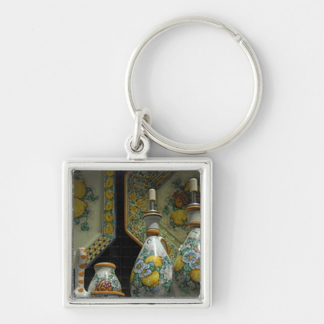 Europe, Italy, Sicily, Taormina. Traditional 7 Key Ring (Front)
