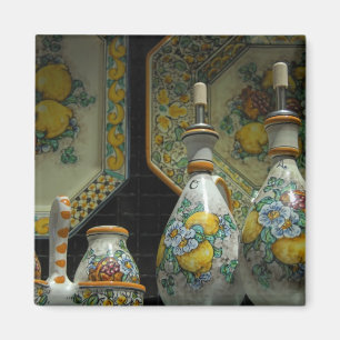 Europe, Italy, Sicily, Taormina. Traditional 7 Magnet