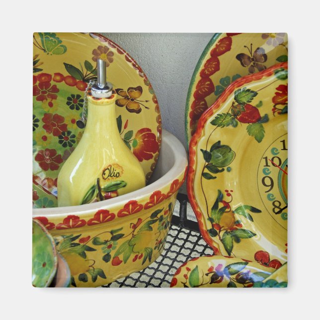 Europe, Italy, Sicily, Taormina. Traditional 8 Magnet (Front)