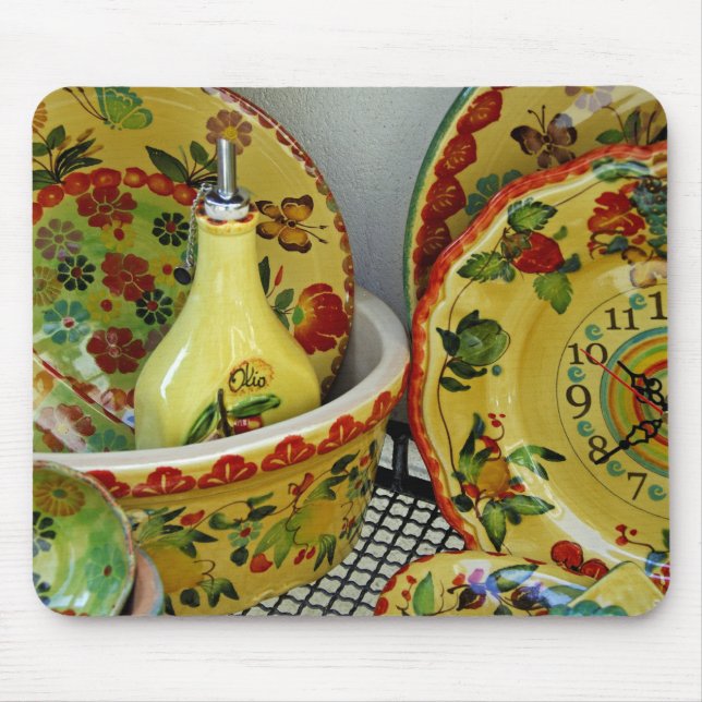 Europe, Italy, Sicily, Taormina. Traditional 8 Mouse Mat (Front)