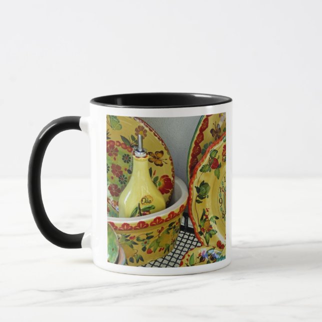 Europe, Italy, Sicily, Taormina. Traditional 8 Mug (Left)