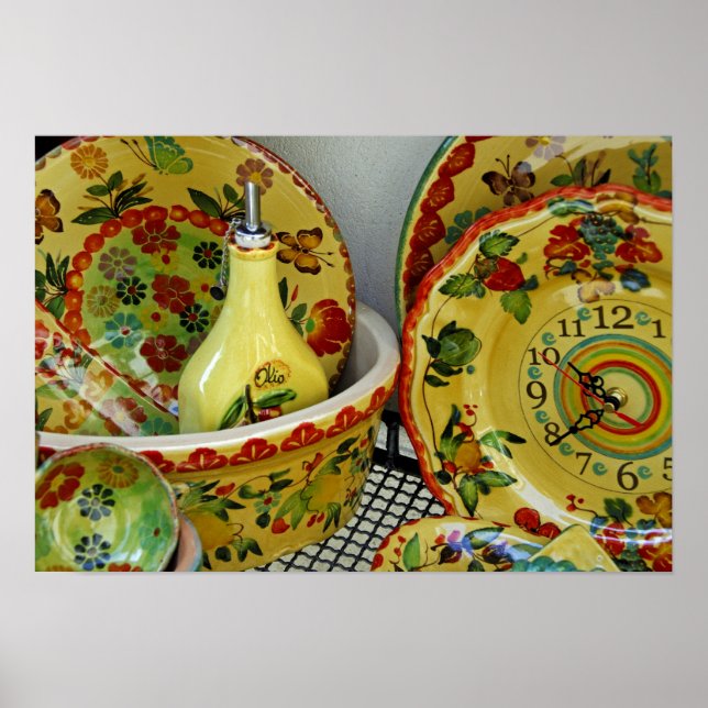 Europe, Italy, Sicily, Taormina. Traditional 8 Poster (Front)