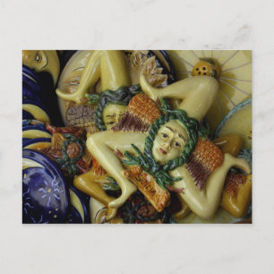 Europe, Italy, Sicily, Taormina. Traditional 9 Postcard