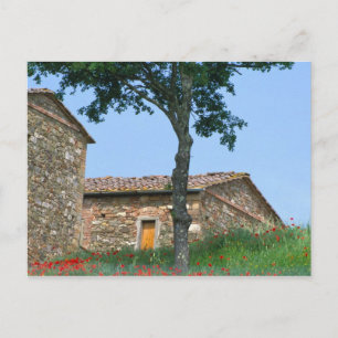 Europe, Italy, Tuscany, abandoned villa in Postcard