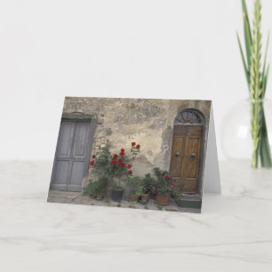Europe, Italy, Tuscany, Chianti, Tuscan doorway; Card