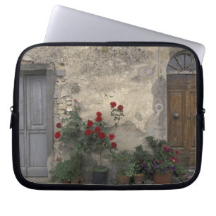 Europe, Italy, Tuscany, Chianti, Tuscan doorway; Laptop Sleeve