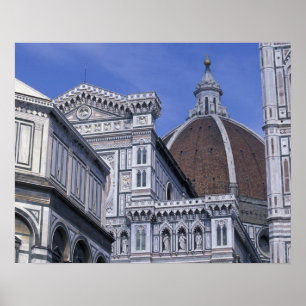 Europe, Italy, Tuscany, Florence. Piazza del 2 Poster