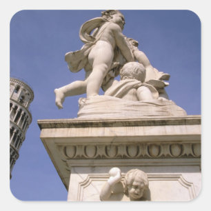 Europe, Italy, Tuscany, Pisa. Piazza dei Square Sticker