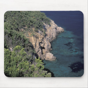Europe, Italy, Tuscany. Rocky coast; Cala Mouse Mat