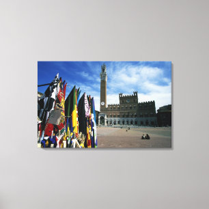 Europe, Italy, Tuscany, Siena. Piazza del Canvas Print