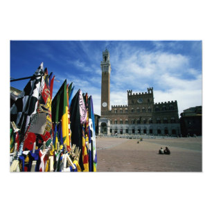 Europe, Italy, Tuscany, Siena. Piazza del Photo Print