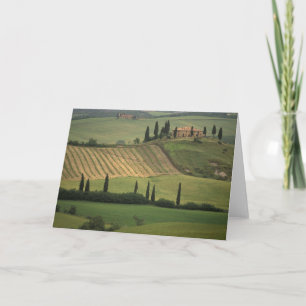 Europe, Italy, Tuscany, Val d' Orcia, Tuscan Card