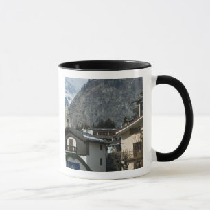 Europe, Italy, Valle d'Aosta, COURMAYEUR: Town Mug