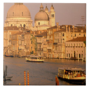 Europe, Italy, Veneto, Venice. Sunset view of Tile