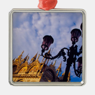 Europe, Italy, Venice. Byzantine Basilica and Metal Tree Decoration