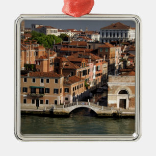 Europe, Italy, Venice. Canal views. UNESCO Metal Tree Decoration