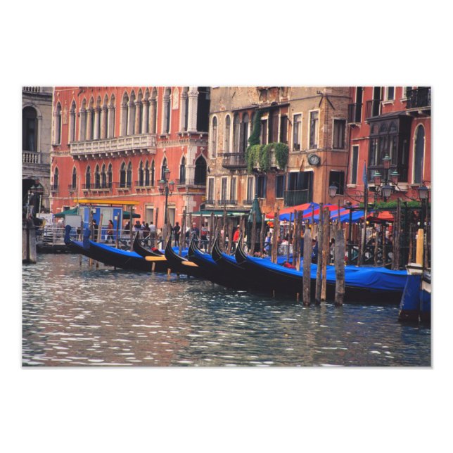 Europe, Italy, Venice, gondolas in canal Photo Print (Front)