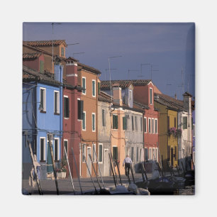 Europe, Italy, Venice. Multi, coloured houses Magnet