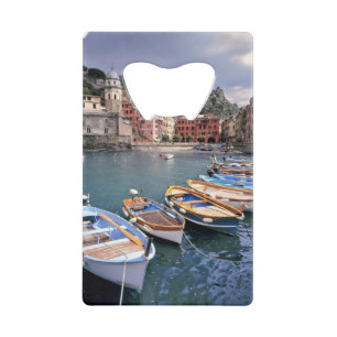 Europe, Italy, Vernazza. Brightly painted boats