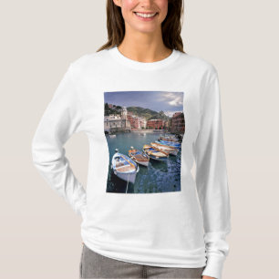 Europe, Italy, Vernazza. Brightly painted boats T-Shirt