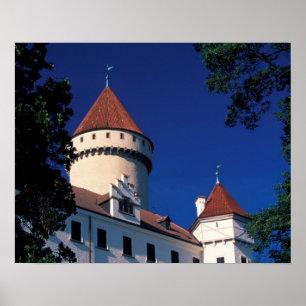 Europe, Konopiste Castle, Czech Republic, statue Poster