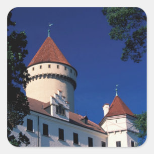 Europe, Konopiste Castle, Czech Republic, statue Square Sticker