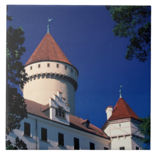 Europe, Konopiste Castle, Czech Republic, statue Tile