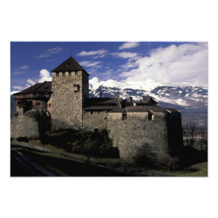 Europe, Liechtenstein, Vaduz. Vaduz castle, 2 Photo Print