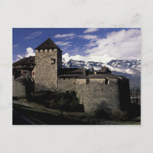 Europe, Liechtenstein, Vaduz. Vaduz castle, 2 Postcard