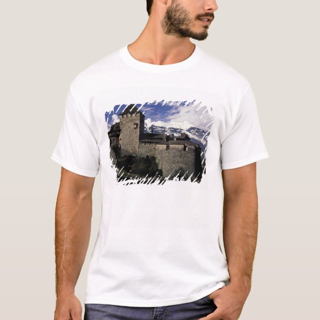 Europe, Liechtenstein, Vaduz. Vaduz castle, 2 T-Shirt (Front)