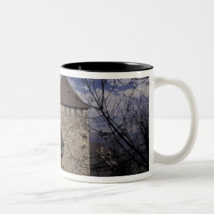 Europe, Liechtenstein, Vaduz. Vaduz castle, Two-Tone Coffee Mug