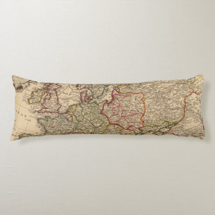 Europe map body cushion