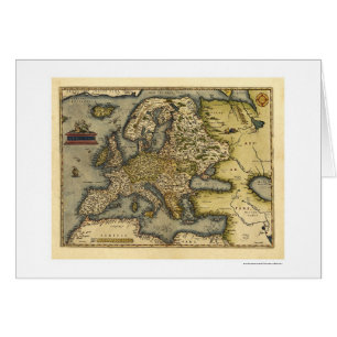 Europe Map By Ortelius 1570